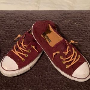 Converse Shoreline 7.5 Maroon Shoes- like new